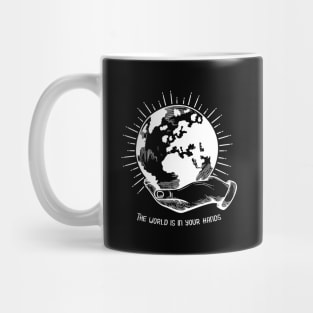 'The World Is In Your Hands' Food and Water Relief Shirt Mug